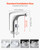 VEVOR Touchless Bathroom Sink Faucet, Automatic Motion Sensor Restroom Toilet Faucet, HandsFree Adjustable Cold Hot Single Handle Water Mixer Battery Operated for 9/16 in Pipe,Chrome Plated Silver