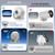 Ecosky 1080P Mini Projector with WiFi Bluetooth 180° Rotation