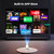 [Built-in Apps] Mini Projector with WiFi and Bluetooth & Android 12, Electric Focus 1080P Mini Portable Projector, Compatible with HDMI/Smartphone/USB for Movie/Gaming