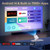 Built-in Apps 1080P 4K Support Mini Projector with Android 14, Phone Remote
