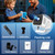 Built-in Apps 1080P 4K Support Mini Projector with Android 14, Phone Remote