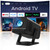 Built-in Apps 1080P 4K Support Mini Projector with Android 14, Phone Remote