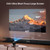 Built-in Apps 1080P 4K Support Mini Projector with Android 14, Phone Remote