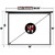 Motorized Projector Screen - Indoor and Outdoor Movies Screen Electric Projector Screen W/Remote Control (120 inch)