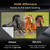 IOLIEO 150 Inch Projector Screen with Black Backing, Foldable 16:9