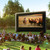 XHYCPY 20 Feet Inflatable Projector Screen with Air Blower Storage Bag, Easy Set Up for Backyard Movie Night, Theme Parties, Celebrations