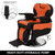 Winado All Purpose Heavy Duty Reclining Barber Chair, Black-Orange