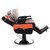 Winado All Purpose Heavy Duty Reclining Barber Chair, Black-Orange