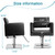OUTMASTER Black Barber Salon Hairdresser Chair - Capacity 330 Lbs