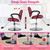 BestMassage Hydraulic Reclining Barber Chair Burgundy, Heavy Duty All Purpose Salon Chair with Adjustable Headrest Footrest and Hydraulic Pump