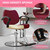 BestMassage Hydraulic Reclining Barber Chair Burgundy, Heavy Duty All Purpose Salon Chair with Adjustable Headrest Footrest and Hydraulic Pump