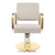 Marsyyds Barber Salon Chair for Hair Stylist, 440lbs Beauty Spa Hair Styling Salon Chair 360° Adjustable Multi-Function Shampoo Salon Armchair w/Footrest for Hair Salons & Spas (Beige+Gold)