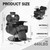 LUXMARS Barber Chair Hydraulic Reclining Salon Chair Styling Chairs Hair Chair 360 Degrees Rolling Swivel Barber Chairs for Barbershop Hair Salon Black
