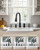 WOWOW 3 Hole Kitchen Faucet with Soap Dispenser and Separate Handle