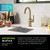 KRAUS Oletto Single Handle Kitchen Bar Faucet in Brushed Brass, KPF-2822BB