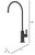 KRAUS Oletto Single Handle Drinking Water Filter Faucet for Reverse Osmosis or Water Filtration System in Matte Black, FF-103MB