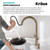 KRAUS Matte Black Single Handle Pull Down Kitchen Faucet KPF-2820MB