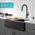 KRAUS Matte Black Single Handle Pull Down Kitchen Faucet KPF-2820MB