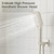 Gabrylly Shower Faucet Set with Tub Spout, 10" Shower Head，Brushed Nickel