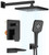 Gabrylly Shower Faucet Set with Tub Spout, 10" Shower Head，Matte Black