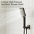 Gabrylly Shower Faucet Set with Tub Spout, 10" Shower Head，Matte Black