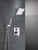 Delta Modern Square Shower System Faucet Set, Chrome 6.5-inch Shower Head and Handle Set, Valve Trim Kit, Chrome T342703 (Valve Not Included)