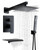 RTTWYYUU Matte Black Shower Faucet Set with Tub Spout 10 Inch