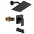 GOXIUHAN Tub Shower Faucet Set With Head & Spout Black