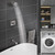 Tub Shower Faucet Set with 6 Inch Brushed Nickel Shower Head & Tub Faucet