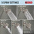 Delta Foundations 13 Series 5-Setting Bathtub and Shower Faucet Set, Chrome Shower Head and Handle Set, Valve Trim Kit, Stainless BT13411-SS (Valve Not Included)