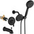 Aolemi Tub Shower Faucet Set Dual 8 Mode Head Valve Kit Matte Black