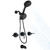 SUBEIXI 3 Handle Tub Shower Faucet Matte Black Bathtub Shower Faucet Set with Tub Spout, 3 Knob Shower Tub Faucet Set, Wall Mount