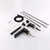 Wowkk Waterfall Roman Tub Faucets Deck Mount Oil Rubbed Bronze Bathtub Faucets Brass Tub Filler Bathroom Faucets with Hand Shower