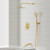 Gabrylly Shower System with Tub Spout,10" Shower Faucet Set,Brushed Gold
