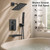 Midanya Shower System with Tub Spout,8 Inch Shower Head,Matte Black