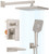 Gabrylly Shower Faucet Set with Tub Spout, 10" Shower Head，Brushed Nickel