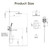 Gabrylly Shower Faucet Set with Tub Spout, 10" Shower Head，Brushed Nickel