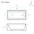Voltaire 60" x 30" Right Drain Skirted Soaking Bathtub with Apron ADA Height in Glossy White
