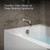 Kohler K-26108-LA-0 Entity 60" x 32" Alcove Bath, Left Drain Location, White (Drain Not Included)