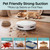 SereneLife Automatic Robot Vacuum Cleaner and Mop Combo, App Control, 3 Cleaning Modes, Smart Anti-Fall Sensors, Self-Charging, High Suction Ideal for Pet Hair, Carpet and Hard Floors, White