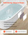 VEVOR Acrylic Freestanding Bathtub, 59 Inch Contemporary Soaking White Tub with Brushed Nickel Overflow and Drain, Elegant Oval Shape Stand Alone Soaker Tub for Modern Bathroom or Remodel Projects