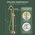Free Standing Tub Faucet, Wintap Classic Freestanding Bathtub Faucet with Sprayer Brass Elegant Floor Mount Bath Faucets High Flow Roman Tub Filler, Brushed Gold （WT-3311BG）