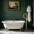 Free Standing Tub Faucet, Wintap Classic Freestanding Bathtub Faucet with Sprayer Brass Elegant Floor Mount Bath Faucets High Flow Roman Tub Filler, Brushed Gold （WT-3311BG）