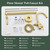 Free Standing Tub Faucet, Wintap Classic Freestanding Bathtub Faucet with Sprayer Brass Elegant Floor Mount Bath Faucets High Flow Roman Tub Filler, Brushed Gold （WT-3311BG）