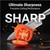 McCook Knife Set Sharp Kitchen Knife Block Set w Built-in Sharpener