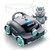 Pool Vacuum Robot UBoter E10, Dual Particle Filtration, Edge Corner Deep Scrub, 120–150 Mins Runtime, Auto Edge Parking, Leak Proof Bin, for Flat Base Above Ground Pools Max 860 Sq.Ft