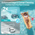 Pool Vacuum Robot UBoter E10, Dual Particle Filtration, Edge Corner Deep Scrub, 120–150 Mins Runtime, Auto Edge Parking, Leak Proof Bin, for Flat Base Above Ground Pools Max 860 Sq.Ft
