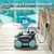 Pool Vacuum Robot UBoter E10, Dual Particle Filtration, Edge Corner Deep Scrub, 120–150 Mins Runtime, Auto Edge Parking, Leak Proof Bin, for Flat Base Above Ground Pools Max 860 Sq.Ft