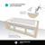 Fine Fixtures Drop In White Soaking Bathtub, Fiberglass Acrylic Material, 60"L x 32"W x 19"H