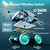 Cordless Robotic Pool Cleaner UBoter E10, 2400 GPH, Dual‑Layer Filtration